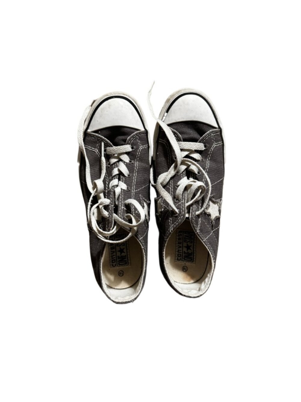 Converse One Star Grey Canvas Low Top Sneakers